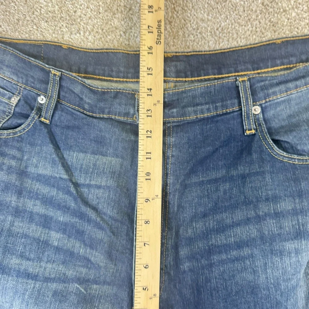 Levi's 559 Relaxed Straight Jeans Men 46x30 Blue Medium Wash Stretch‎ Denim